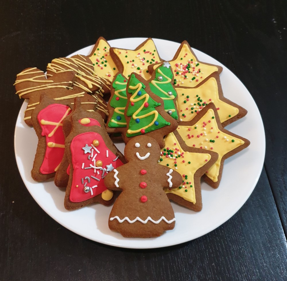 Decorated Gingerbread Cookies