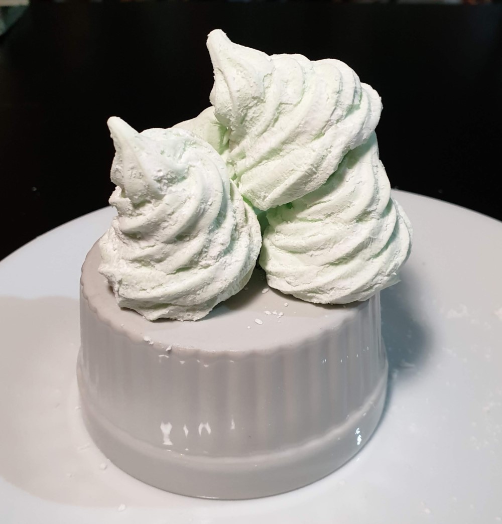 Lime Marshmallow shaped like Christmas Trees